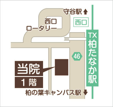 柏たなか かねこ歯科クリニック 地図